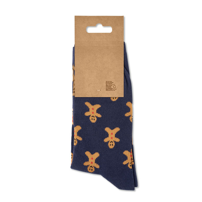 Coppia di calzini natalizi M Blu item picture open