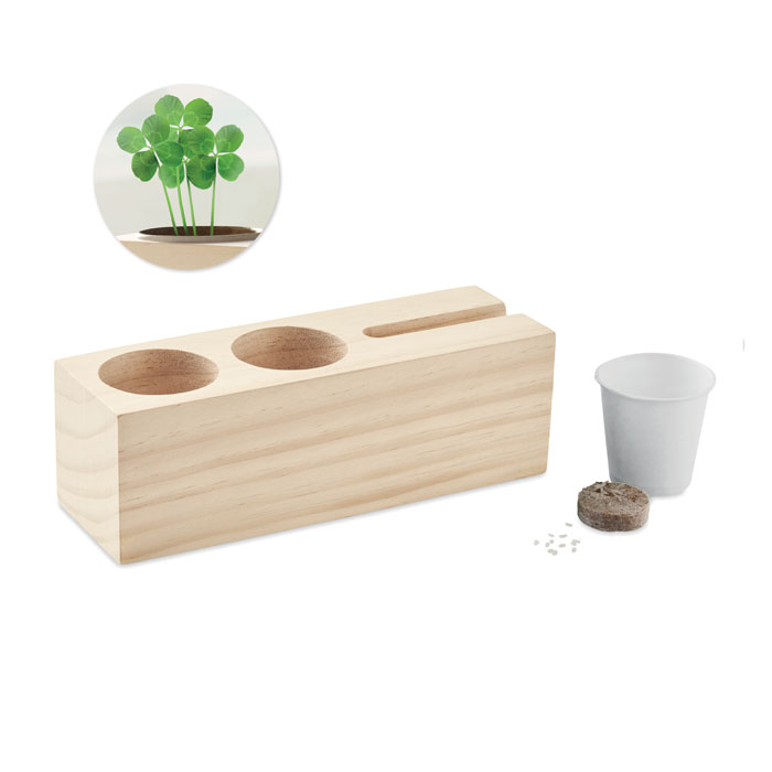 Desk stand with seeds kit Legno item picture front