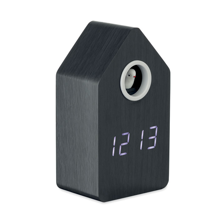 MDF cuckoo alarm clock Nero item picture front