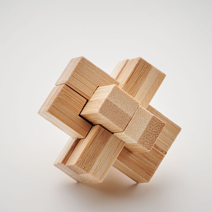 Bamboo brain teaser puzzle Legno item detail picture