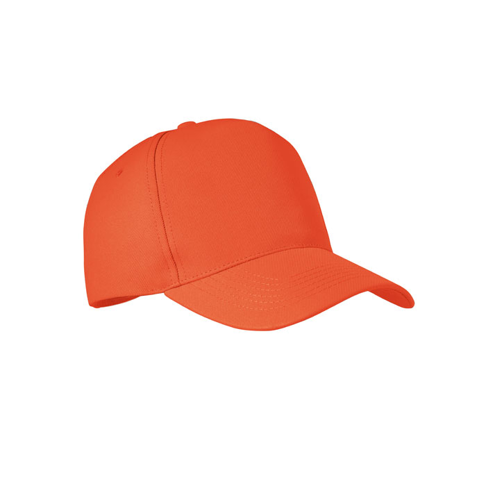 Cappellino 5 pannelli RPET orange item picture front