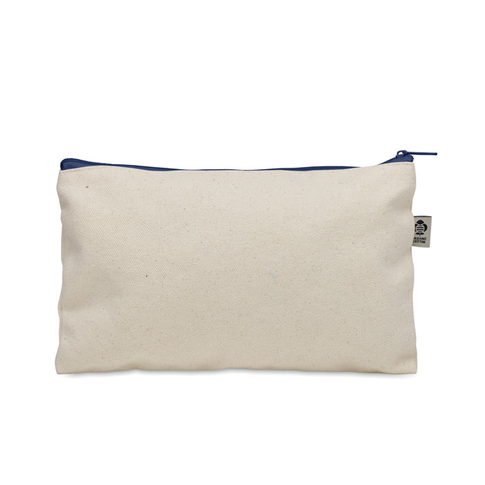 Cosmetic bag cotton 340 gr/m² Blu item picture back