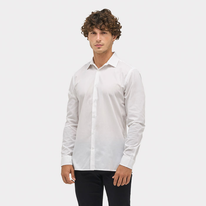 BAILEY MEN POPLIN SHIRT Bianco item picture 4