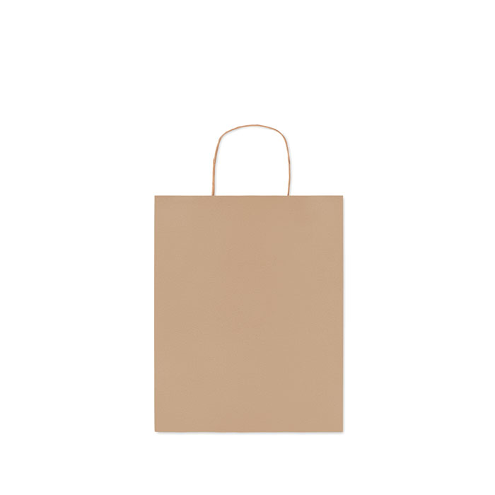 Medium Gift paper bag  90 gr/m² Beige item picture back
