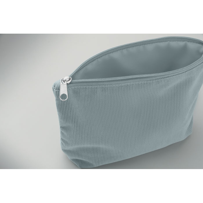 Porta cosmetici in velluto Blu Bambino item picture open