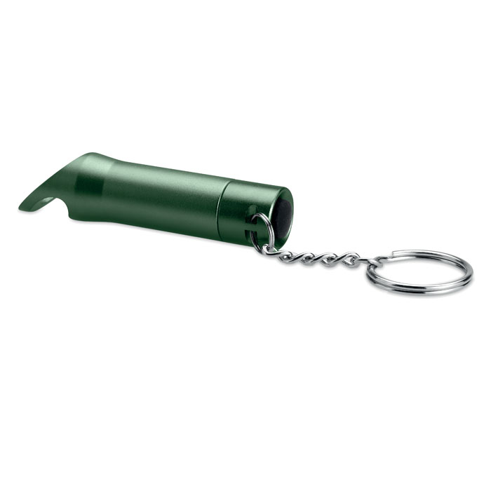 Metal torch key ring Verde Scuro item picture back