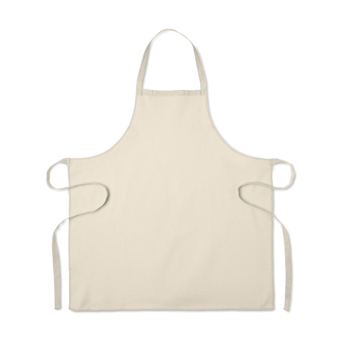 Grembiule da cucina in cotone rici Beige item picture open