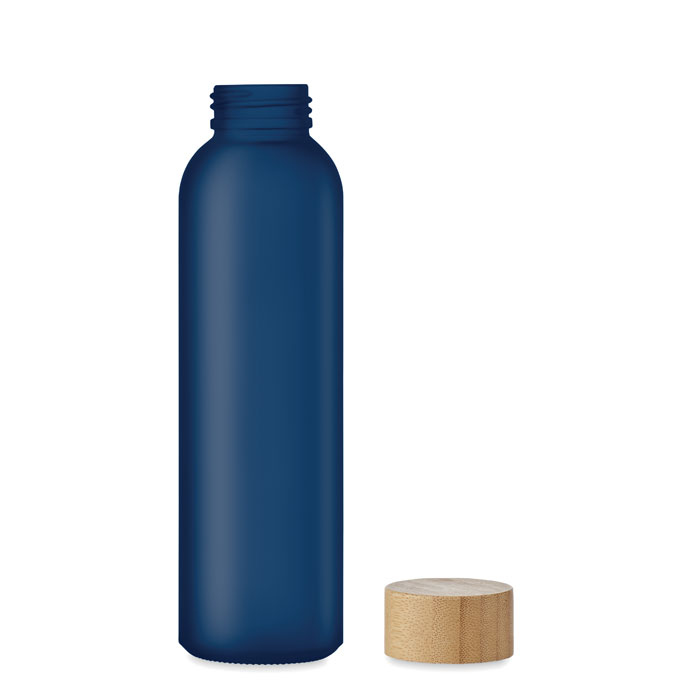 Frosted glass bottle 500ml Blu Trasparente item picture open