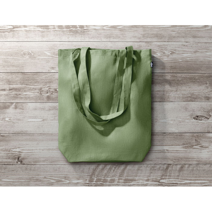 Shopping bag in hemp 200 gr/m² Verde item ambiant picture