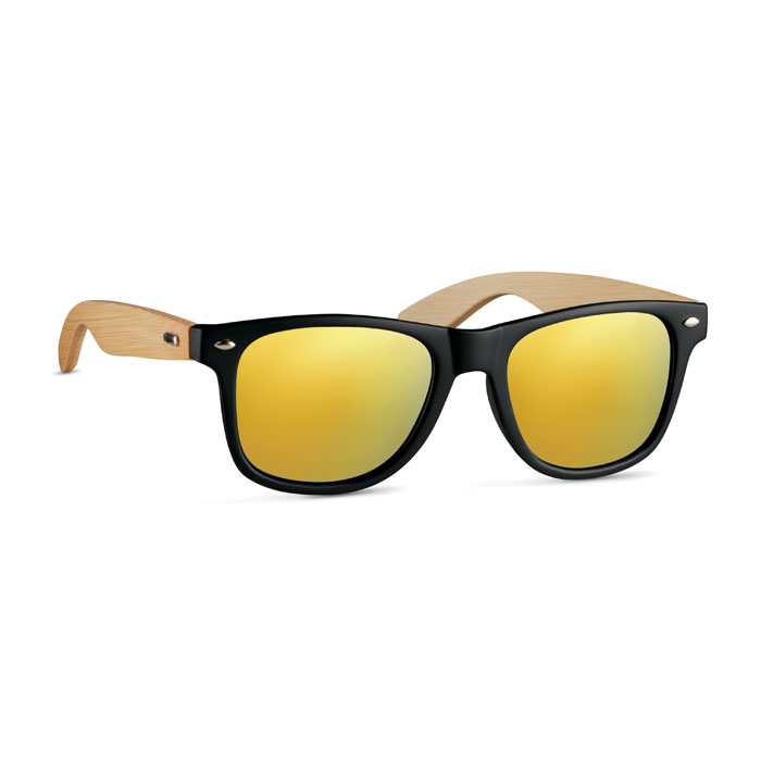 Sunglasses with bamboo arms Giallo item picture back