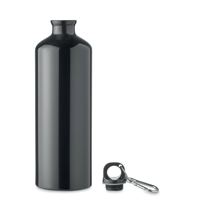 Bottiglia di alluminio 1L Nero item picture side