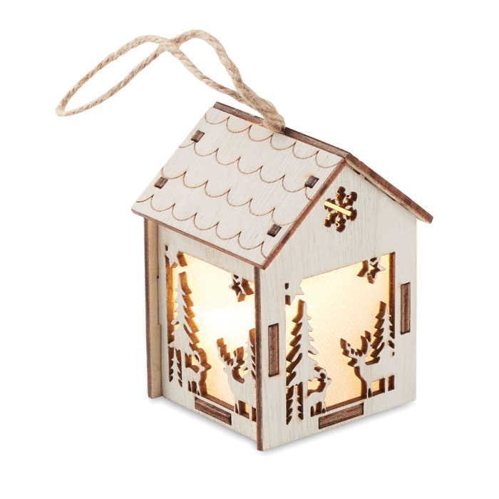 MDF house with light Legno item picture side