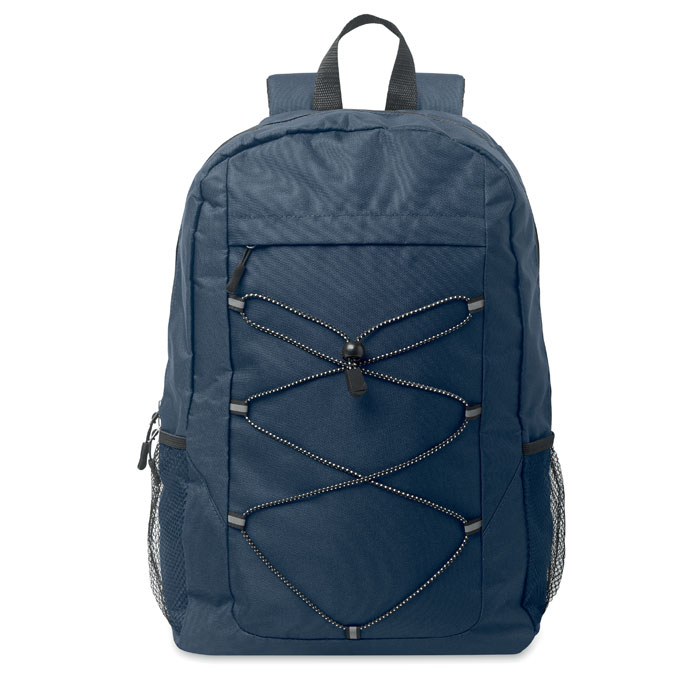 600D RPET polyester backpack Francese Navy item picture top