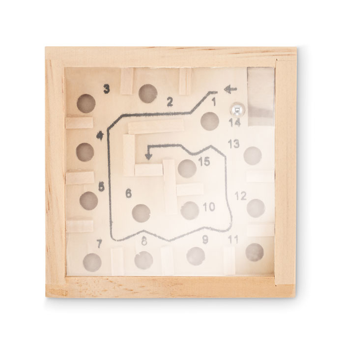 Gioco del labirinto in legno wood item picture back