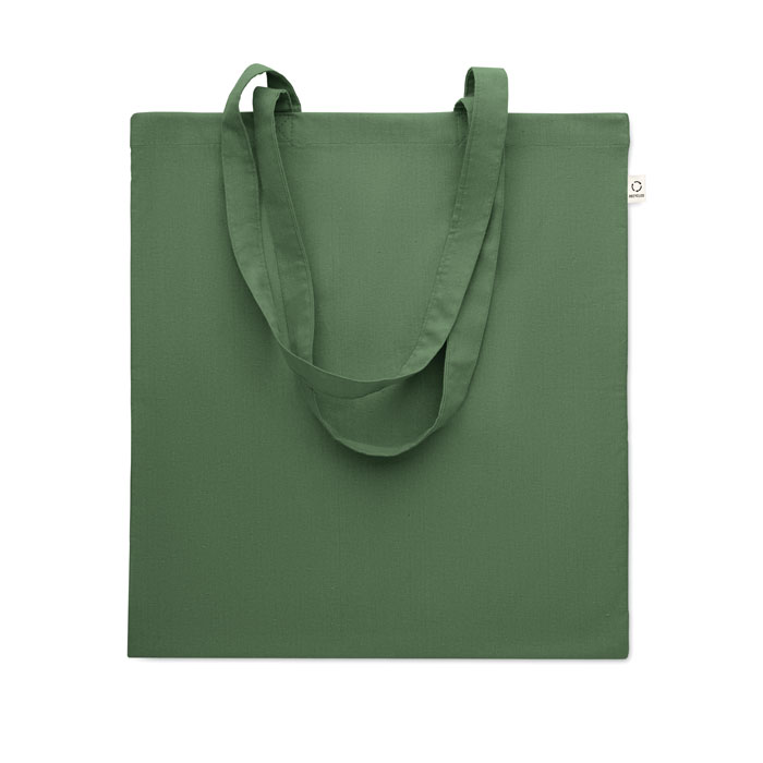 Recycled cotton shopping bag Verde Scuro item picture front