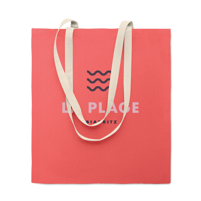 Shopper in cotone Fucsia item picture printed