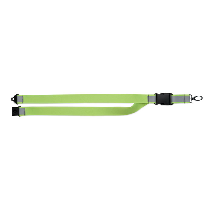 Lanyard RPET riflettente Giallo Neon item picture 1