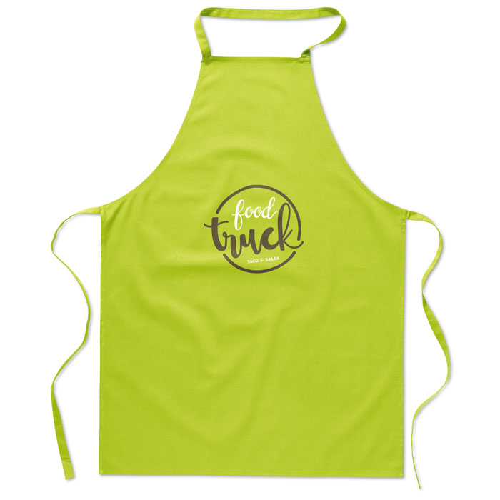 Kitchen apron in cotton Lime item picture printed