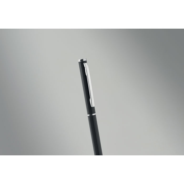 Penna a sfera in alluminio Nero item picture back