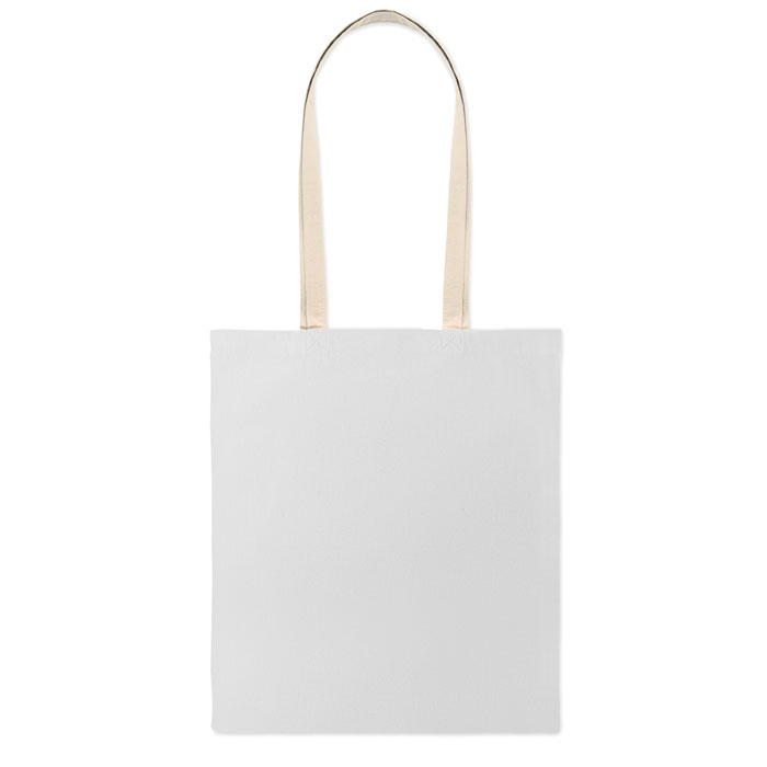 Shopper in cotone Bianco item picture back