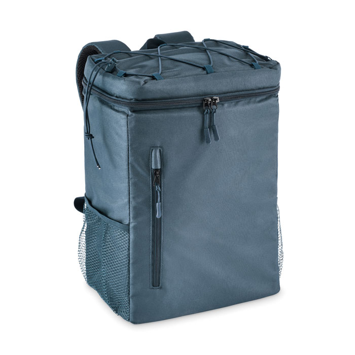 Cooler backpack in 600D RPET Blu item picture front