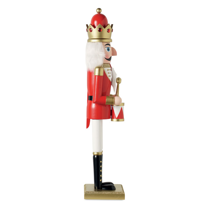 Large wooden nutcracker Rosso item picture 1
