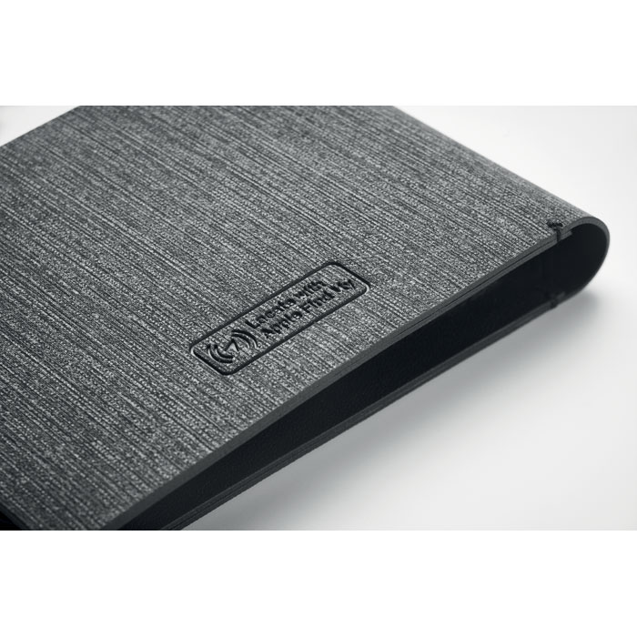 Anti-loss finder PU wallet Nero item detail picture