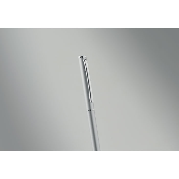Penna a sfera in alluminio Argento Opaco item picture back