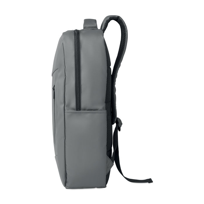15" PU RPET laptop backpack Grigio Pietra item picture 2