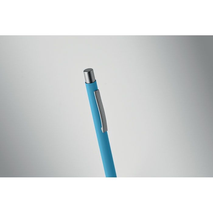 Recycled aluminium ball pen Turchese item detail picture