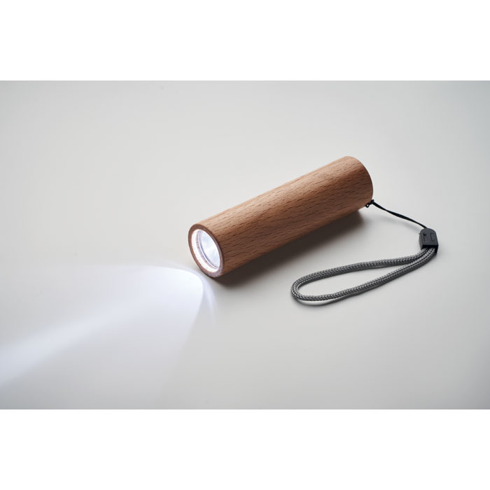 Beech wood rechargeable torch Legno item detail picture