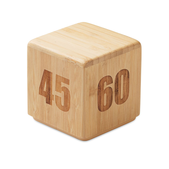 Bamboo twist snooze timer Legno item picture back