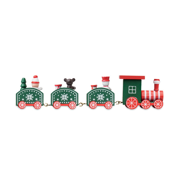 Wooden Christmas train Misto item picture side