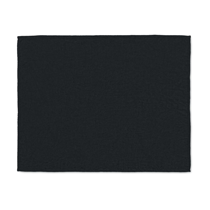 RPET fleece blanket 280 gr/m² Nero item picture side