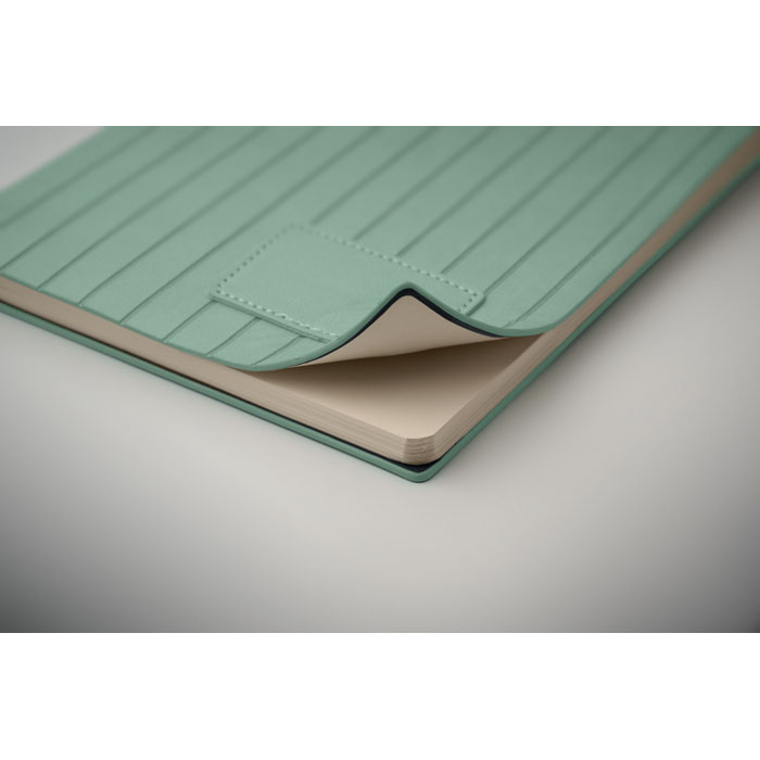 Notebook A5 in PU fumé Petrolio item picture box