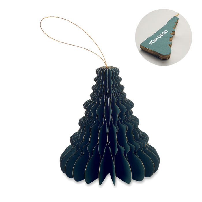 Christmas paper tree hanger Verde item picture front