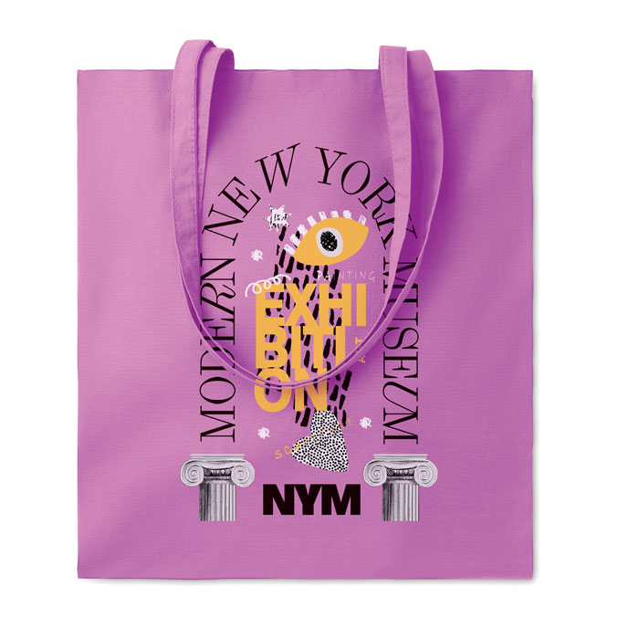 140 gr/m² cotton shopping bag Viola item picture printed