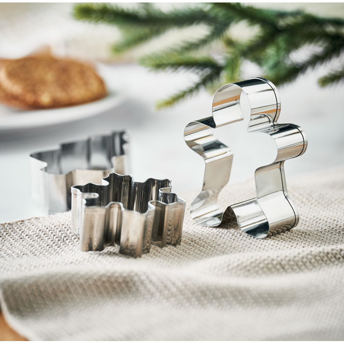 Christmas cookie cutter set Beige item ambiant picture