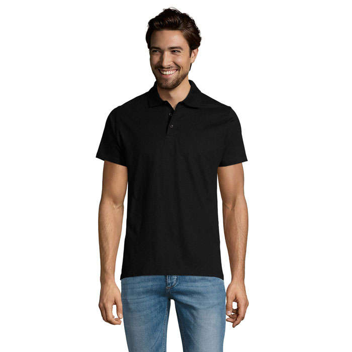 PRESCOTT MEN POLO SHIRT 170 Nero Profondo item picture front
