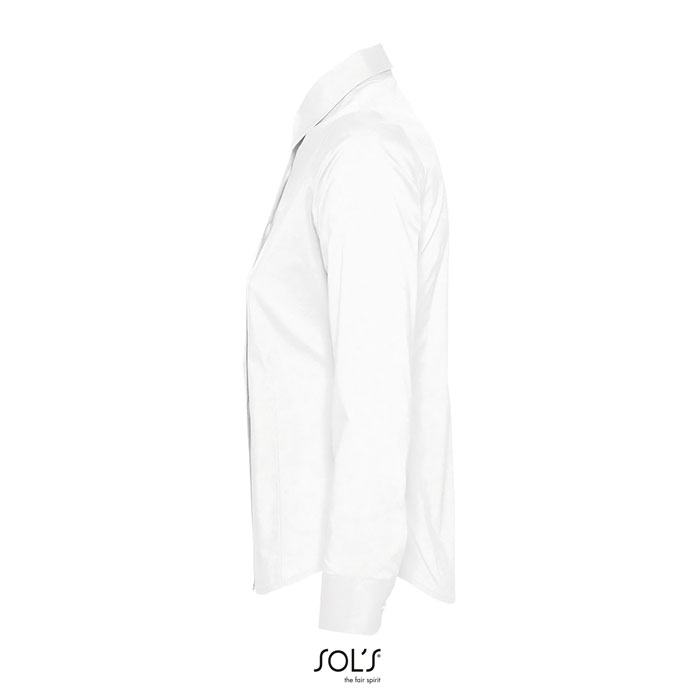 EDEN STRETCH WOMEN SHIRT Bianco item picture side