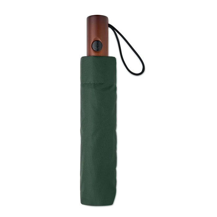 21" auto umbrella wood handle Verde item picture back