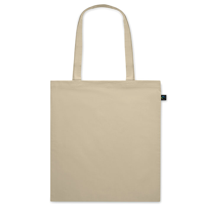 Fairtrade shopping bag140gr/m² Avorio item picture open