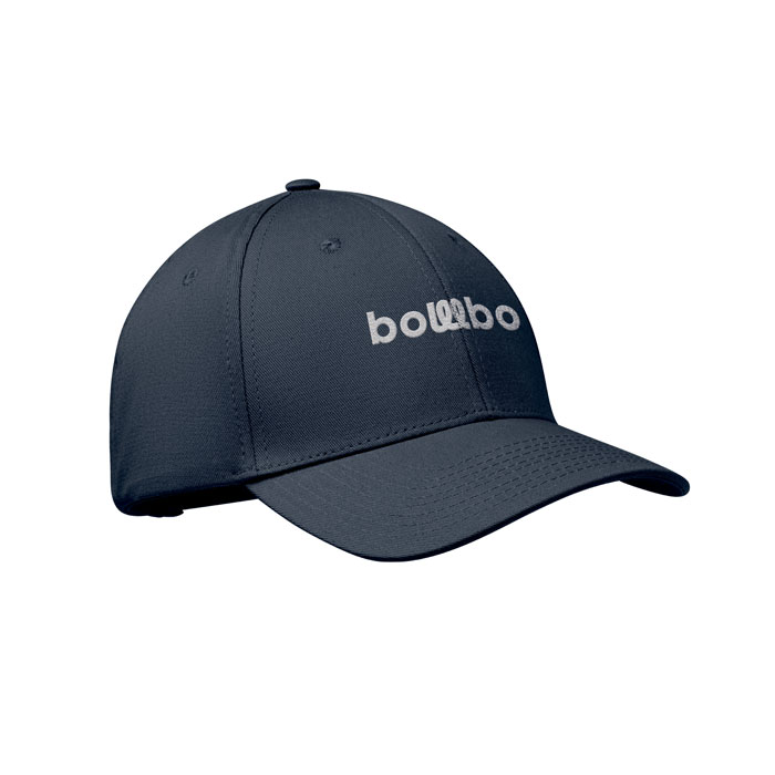 6 panel cotton baseball cap Francese Navy item picture printed