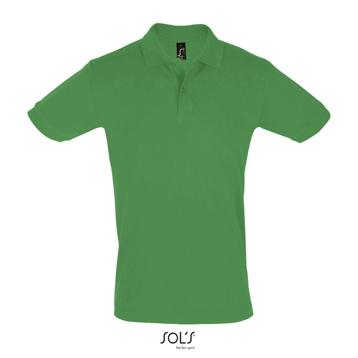 PERFECT MEN POLO 180g kelly green item picture front