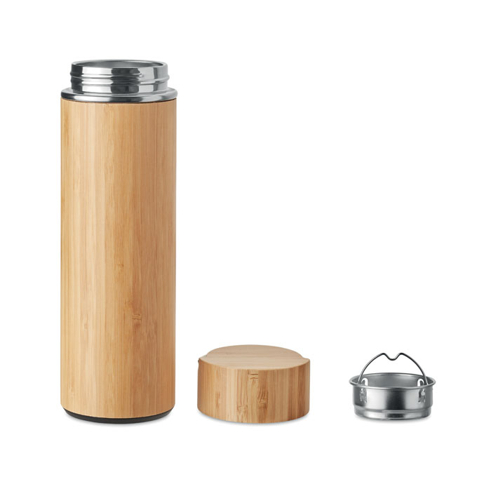 Double wall flask 400 ml Legno item picture open
