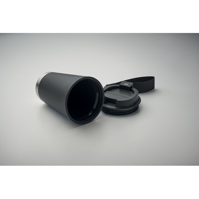 Bicchiere a doppio strato. 300 ml. Nero item picture open