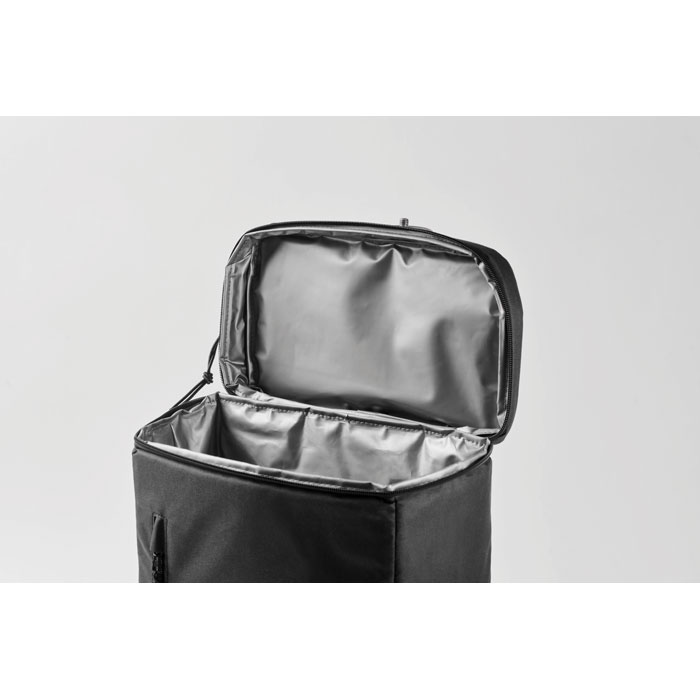 Cooler backpack in 600D RPET Nero item picture 6
