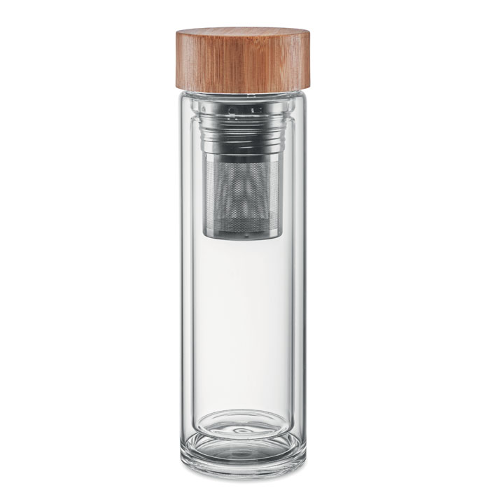 Bottiglia in vetro 400ml transparent item picture front