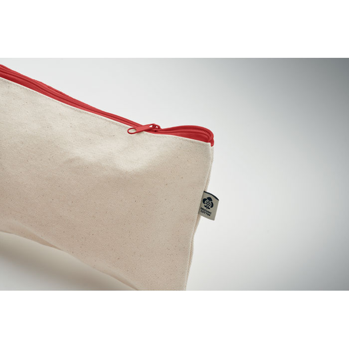 Cosmetic bag cotton 340 gr/m² Rosso item detail picture