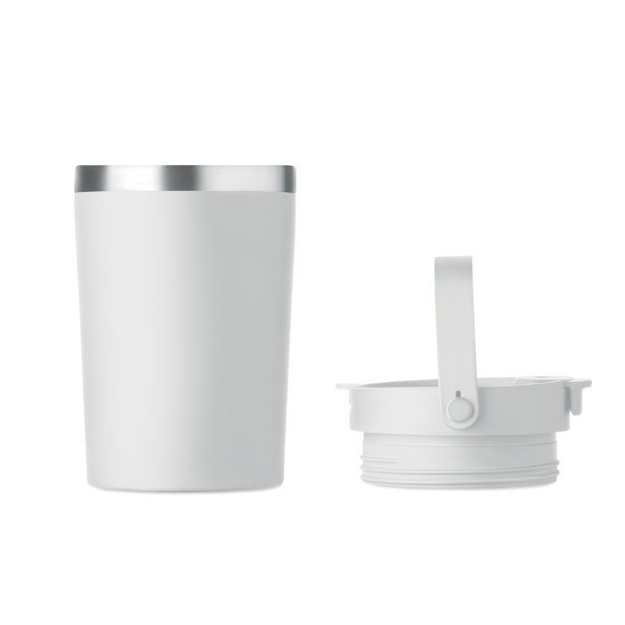 Bicchiere doppio strato 350 ml Bianco item picture 4